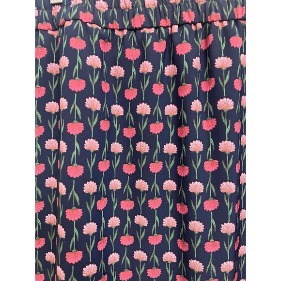 NWOT J Crew Factory Womens Navy Floral Pull On Pencil MIDI Skirt Small - Picture 5 of 10